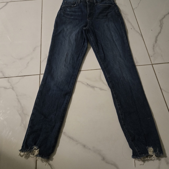 Jeans Express Size 28 High Rise | Dark Mixed Stylized and Low Unfrayed - Picture 6 of 13